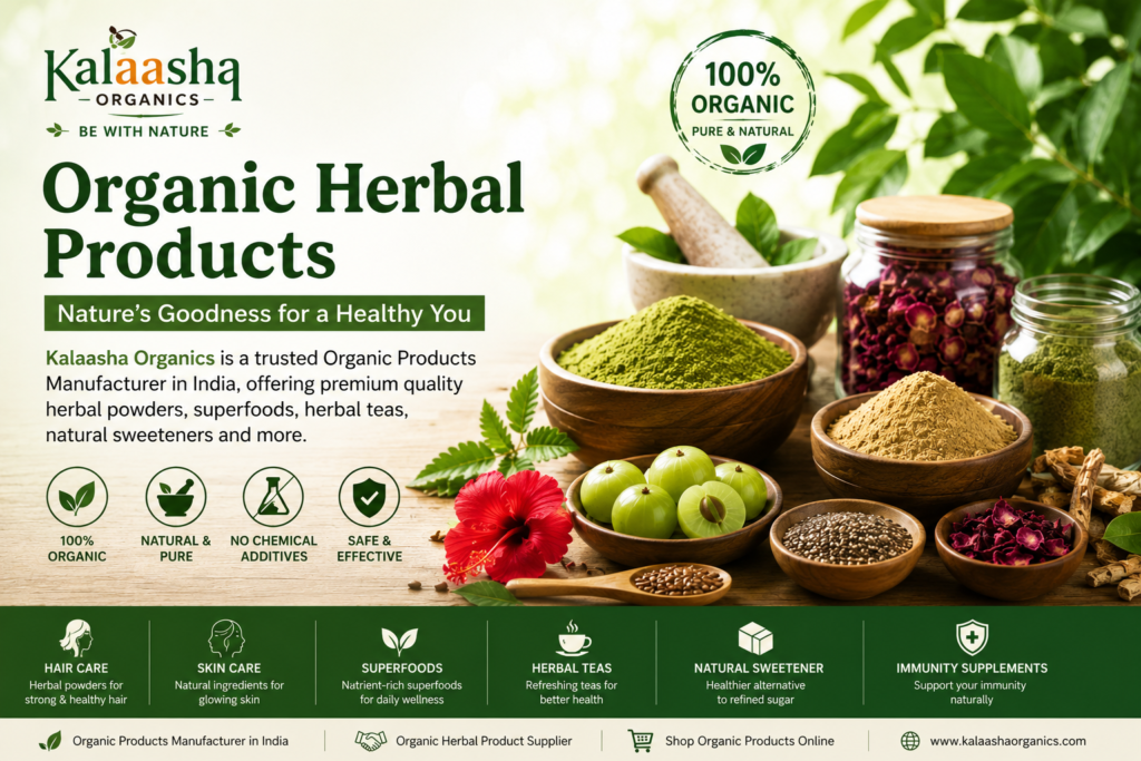 Bulk Organic Products Supplier in India