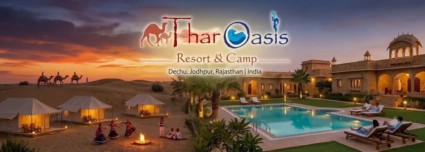 The Best Resort in Dechu, Jodhpur, is the Thar Oasis Resort & Camp