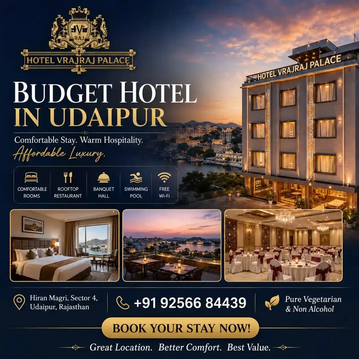 Hotel Vrajraj Palace: A Budget Hotel in Udaipur